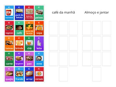 PORTOGHESE café da manhã continental ou almoço/censa vesione portoghese