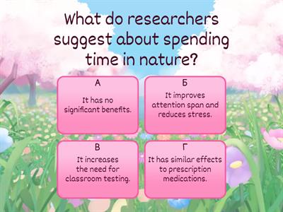 Spending time in nature