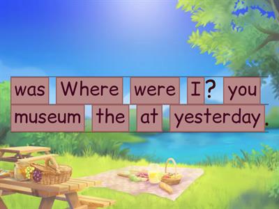 Where were you yesterday?  (was,were)