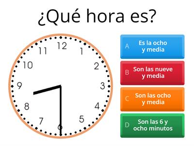 Preguntar y decir la hora