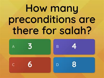 Preconditions (Preparation) for Salah