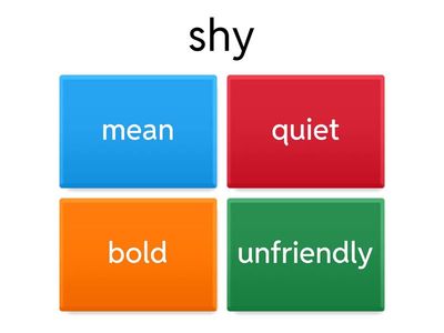  Adjectives -Match the opposites