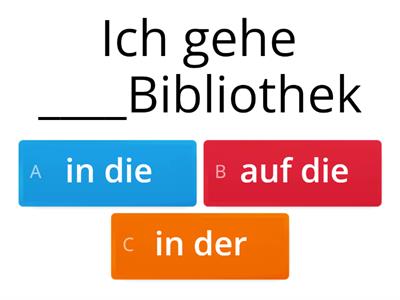 Wo?Wohin Test