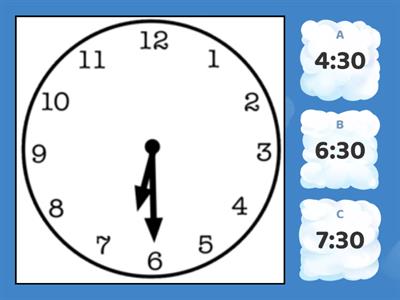 Telling Time to the Hour and Half Hour 