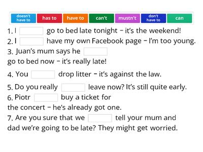 EC A2+ Unit 5 Grammar Check A (Modals)