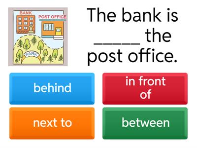 Prepositions of Place in the City 🚘