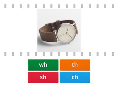 match the digraph wh, th, sh, ch 