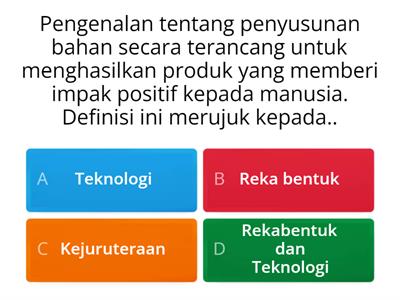 RBT T1 : Bab1: Pengenalan kepada Reka bentuk dan Teknologi