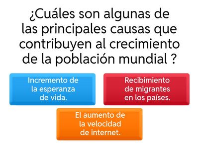 Población mundial y su crecimiento
