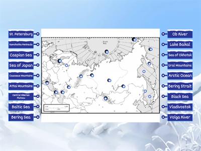 Russia Physical Features Map