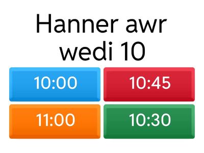 Darllen Amser: Analog i Digidol