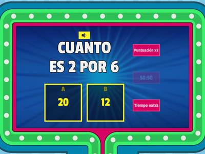 TABLAS DE MULTIPLICAR