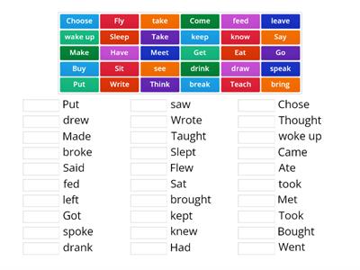 Irregular verbs (40)