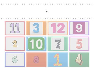 NUMBERS 1 TO 12 - Revision