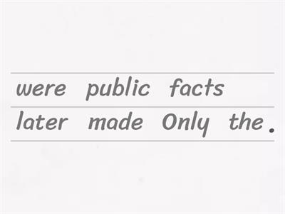 REORDER THE INVERSIONS