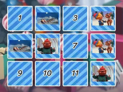 Rudolph the Red Nosed Reindeer Memory Match
