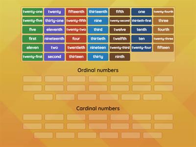 Ordinal and cardinal numbers