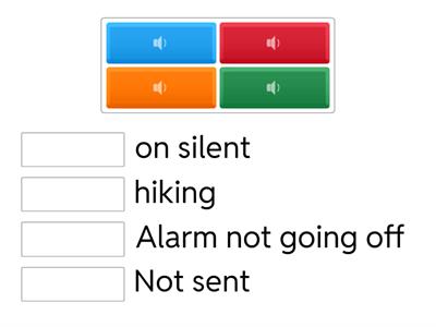 B1: Excuses / Excuses (listening)