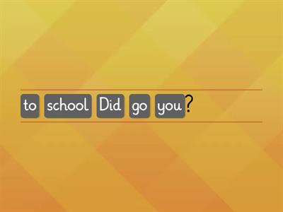 Past simple interrogative