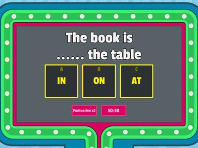 Prepositions of Place - IN ON AT