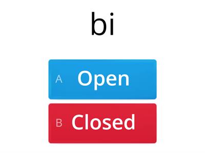  4.1 Open Syllables 