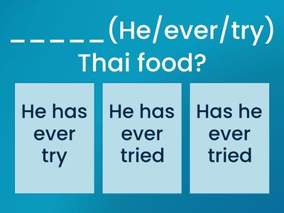 Present Perfect Tense Quiz