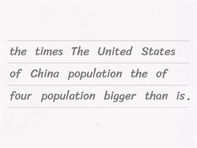 Put the words in the correct order