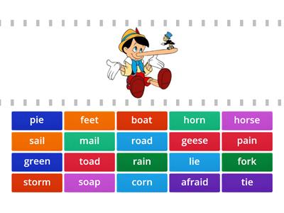 Phonics ai, ie,oa,ee,or