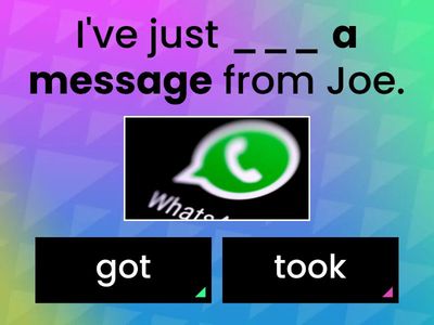 Headway Elementary Un.12 - get or take?