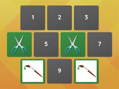 Memory game - School objects