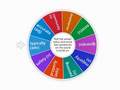 Pilot E mini vocabulary