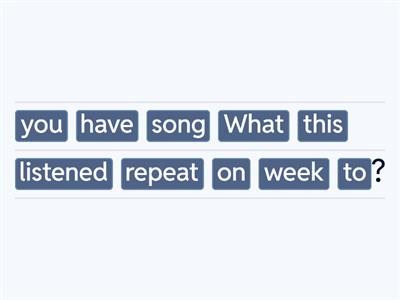 Present Perfect Simple - Questions (word order)