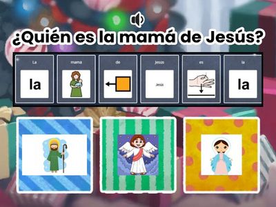Reconocemos los personajes del cuento: Nacimiento del niño Jesús