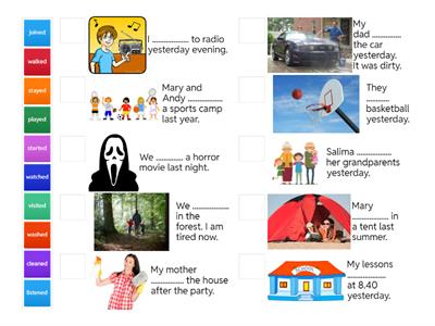  Past Tense (Regular Verbs)