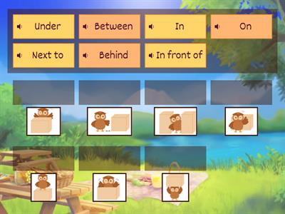 Prepositions of place 