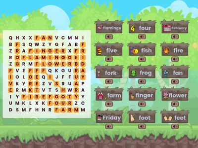 "F" - Beginning sound