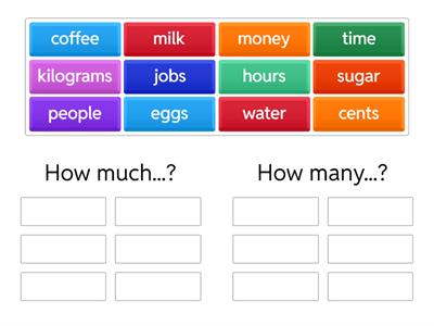 How much...?  How many...?