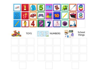 FF1 Toys,numbers, school things