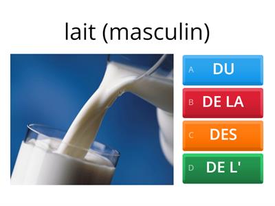  Les articles partitifs/ Partitive articles