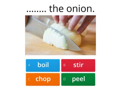 Cooking verbs