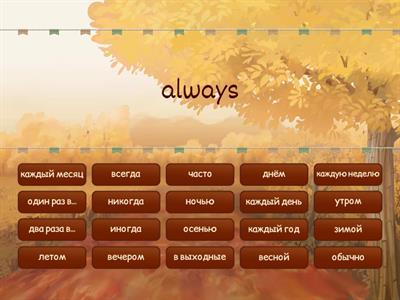 signal words (Present Simple)
