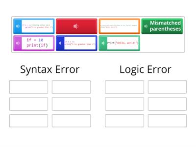 Syntax or Logic Error?