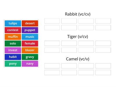 Rabbit, Tiger and Camel Sort