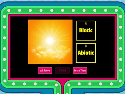 Biotic and Abiotic Gameshow
