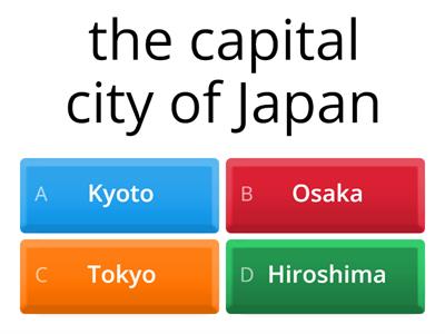 GK quiz about Japan