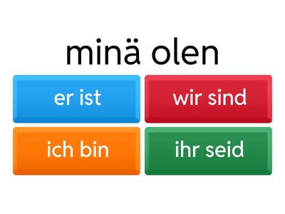  SEIN-verbin taivutus (4lk)