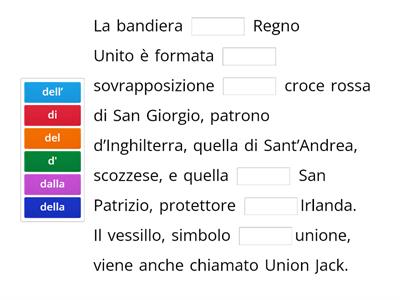 Preposizioni e preposizioni articolate.