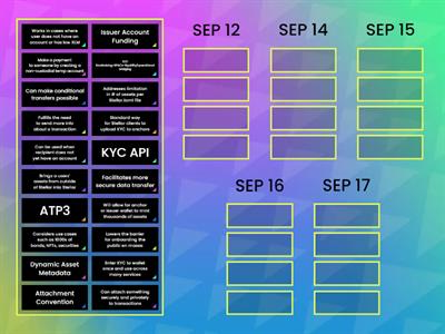 SEPs 12, 14, 15, 16, 17