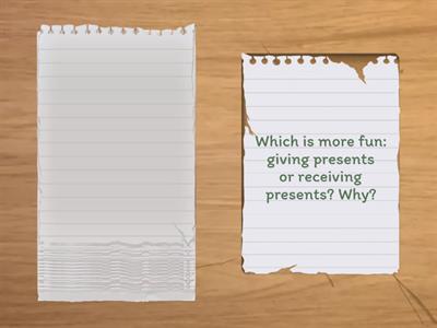 B1 Preliminary Speaking Questions Part 1