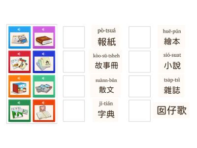 第六冊第四課圖書館  語詞